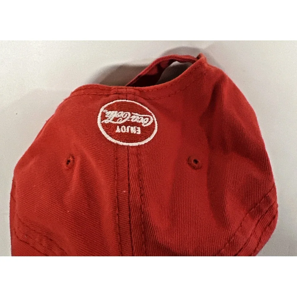 Coca Cola Vintage Small Polar Bears X 3 Emoji Red Hat Adjustable Enjoy Coca Cola